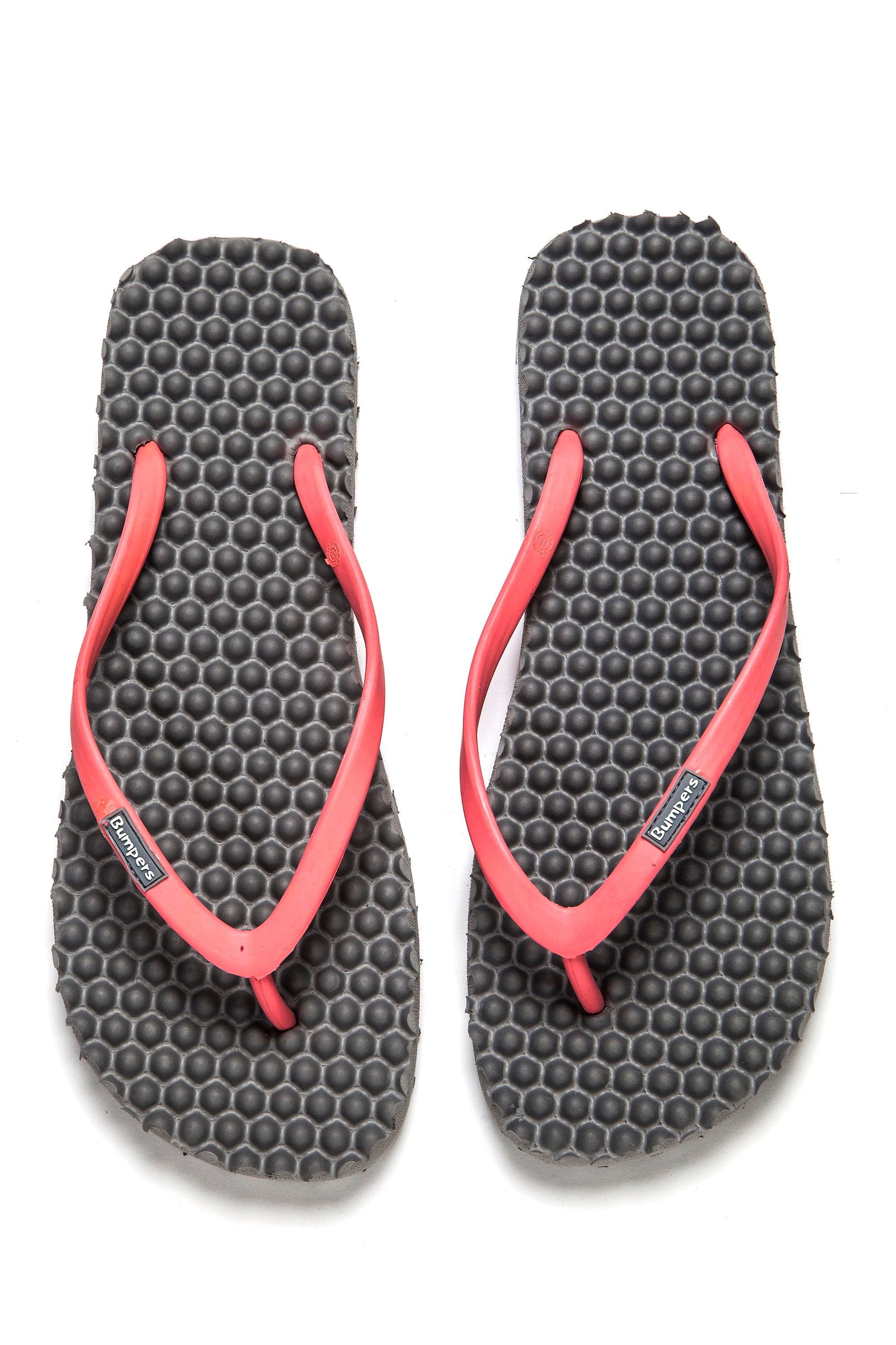 Gray and pink Bumpers Slim footwear shown completely for assortment planning